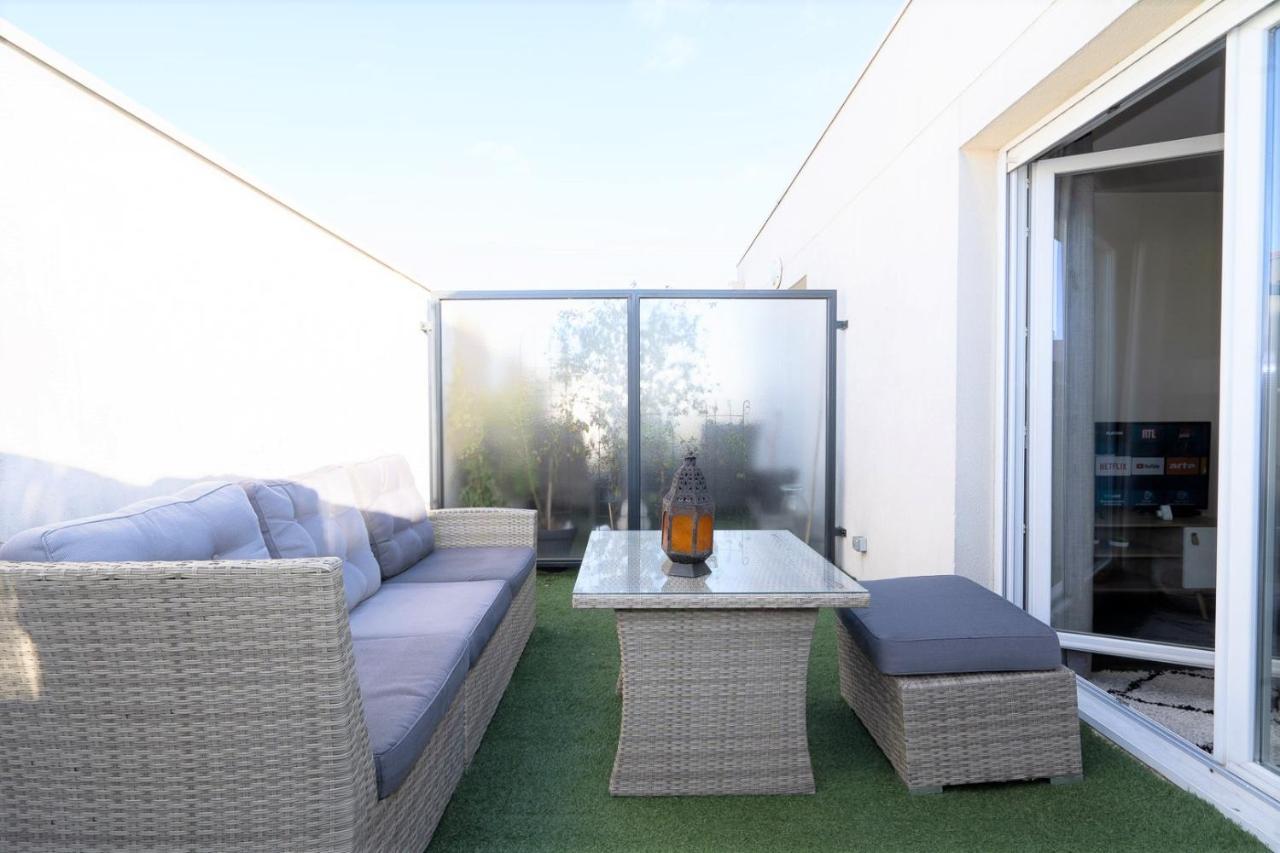 T3-Rare-2 Chambres-Parking Gratuit-2 Terrasses-Netflix-Proche Paris-La Defense Аржантей Екстер'єр фото