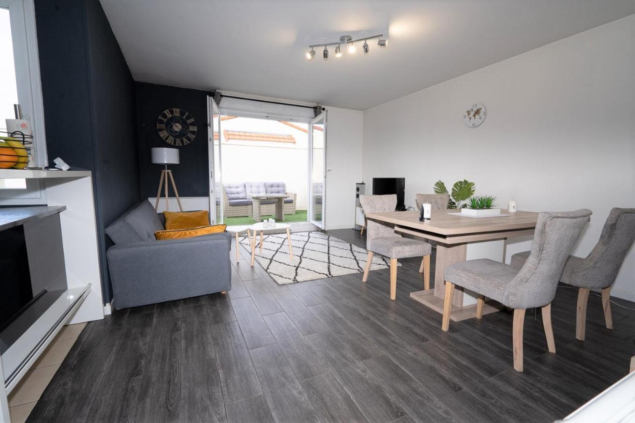 T3-Rare-2 Chambres-Parking Gratuit-2 Terrasses-Netflix-Proche Paris-La Defense Аржантей Екстер'єр фото